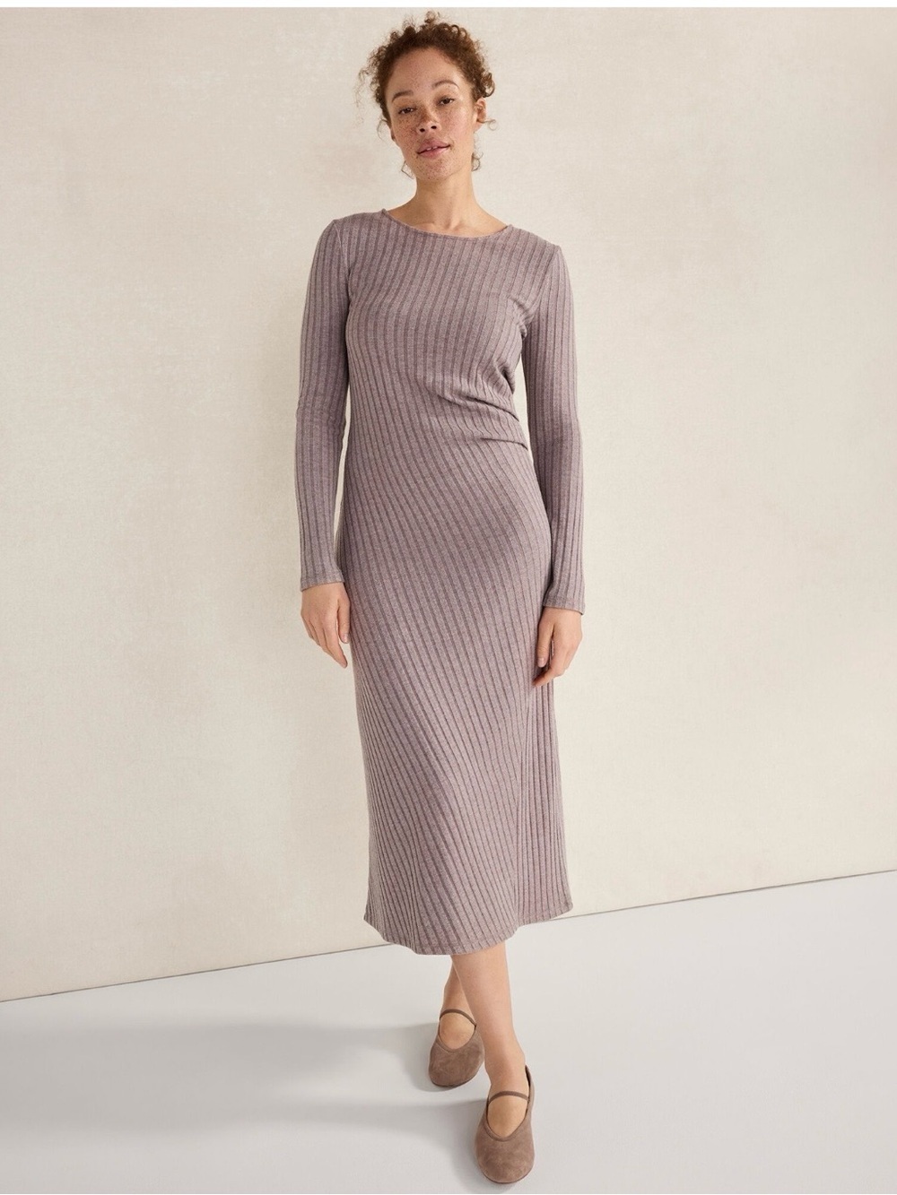 Haven Well Within Drapey Ribbed Dress - Picture 6 of 8
